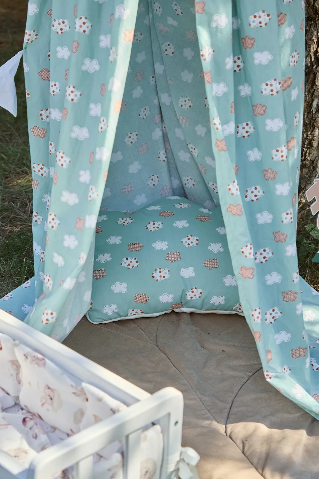 Балдахін - шатро Twins Cozy Dream поплін 1099-99TCD-14, Mint Cloud