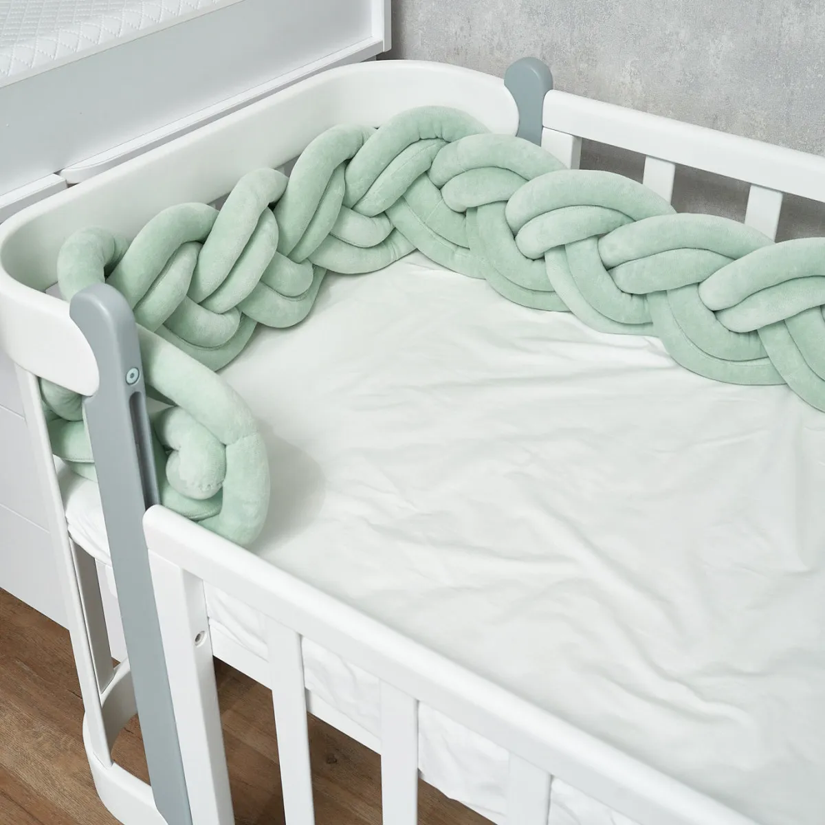 Бампер - косичка Twins 3-х прядна подвійна 240 см 2020K32-240-14, ментол
