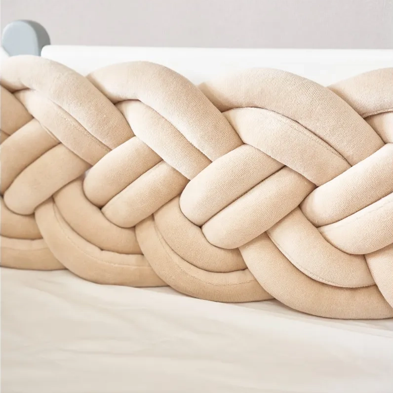Бампер - косичка Twins 4-х прядна подвійна 240 см 2020-K4-2-240P-02, beige