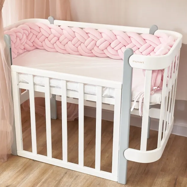 Бампер - косичка Twins 4-х прядна подвійна 240 см 2020-K4-2-240P-08, pink