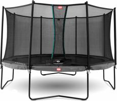 Батут Berg Champion 430 Grey + защитная сетка Comfort, нагрузка до 120 кг