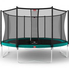 Батут Berg Favorit Regular 380 Green + защитная сетка Comfort, нагрузка до 110 кг