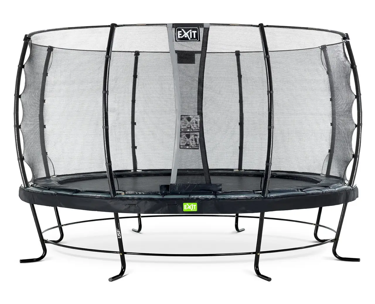Батут c защитной сеткой Exit Elegant 427 см black