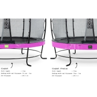Батут с сеткой Exit Elegant 2530 мм purple