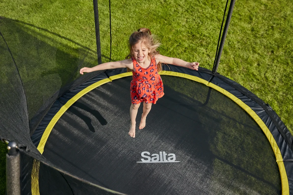 Батут с защитной сеткой Salta Comfort Edition 396 см Black
