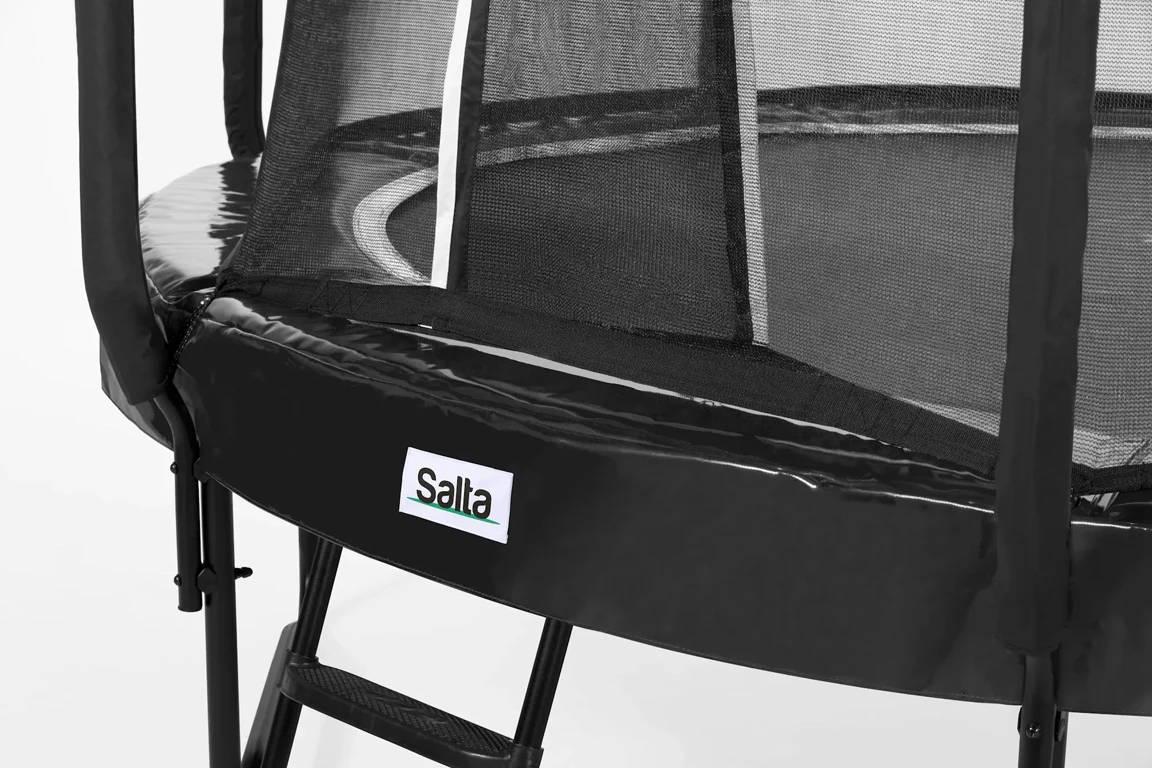 Батут із захисною сіткою Salta First Class 366 см Black