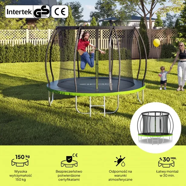 Батут Zipro Jump Pro Premium с внутренней сеткой 8FT 252 см