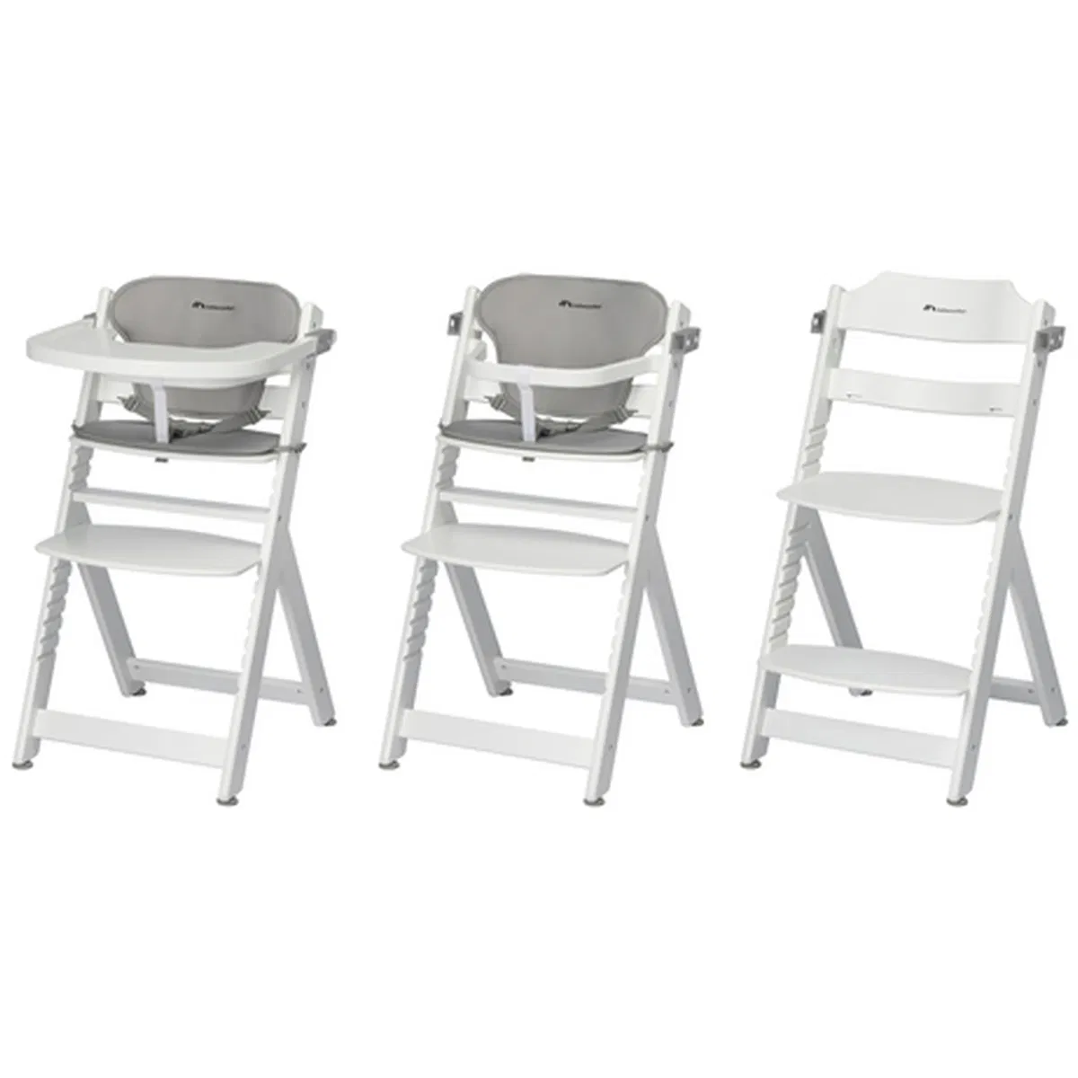 Стульчик для кормления с вкладышем BebeConfort Timba White/Gray