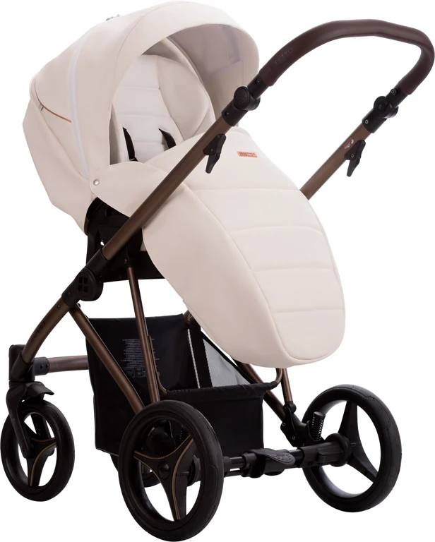 Детская коляска 2 в 1 Bebetto Flavio Choco Pro 14 (екрю)