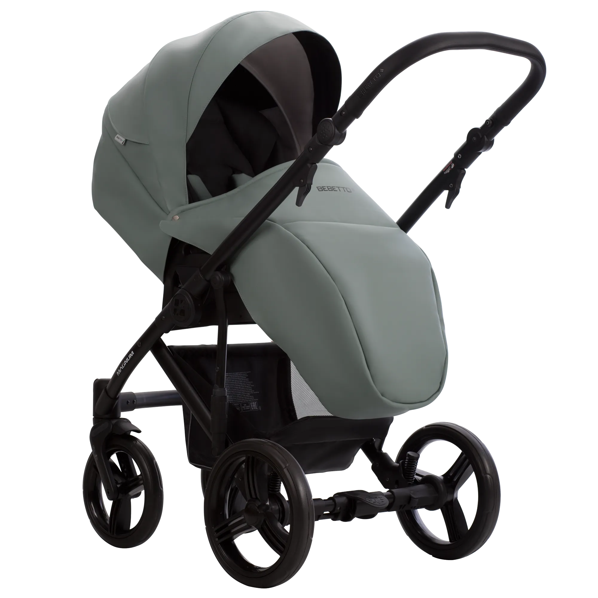 Коляска 2 в 1 Bebetto Magnum Light PRO (02) soft green EVA