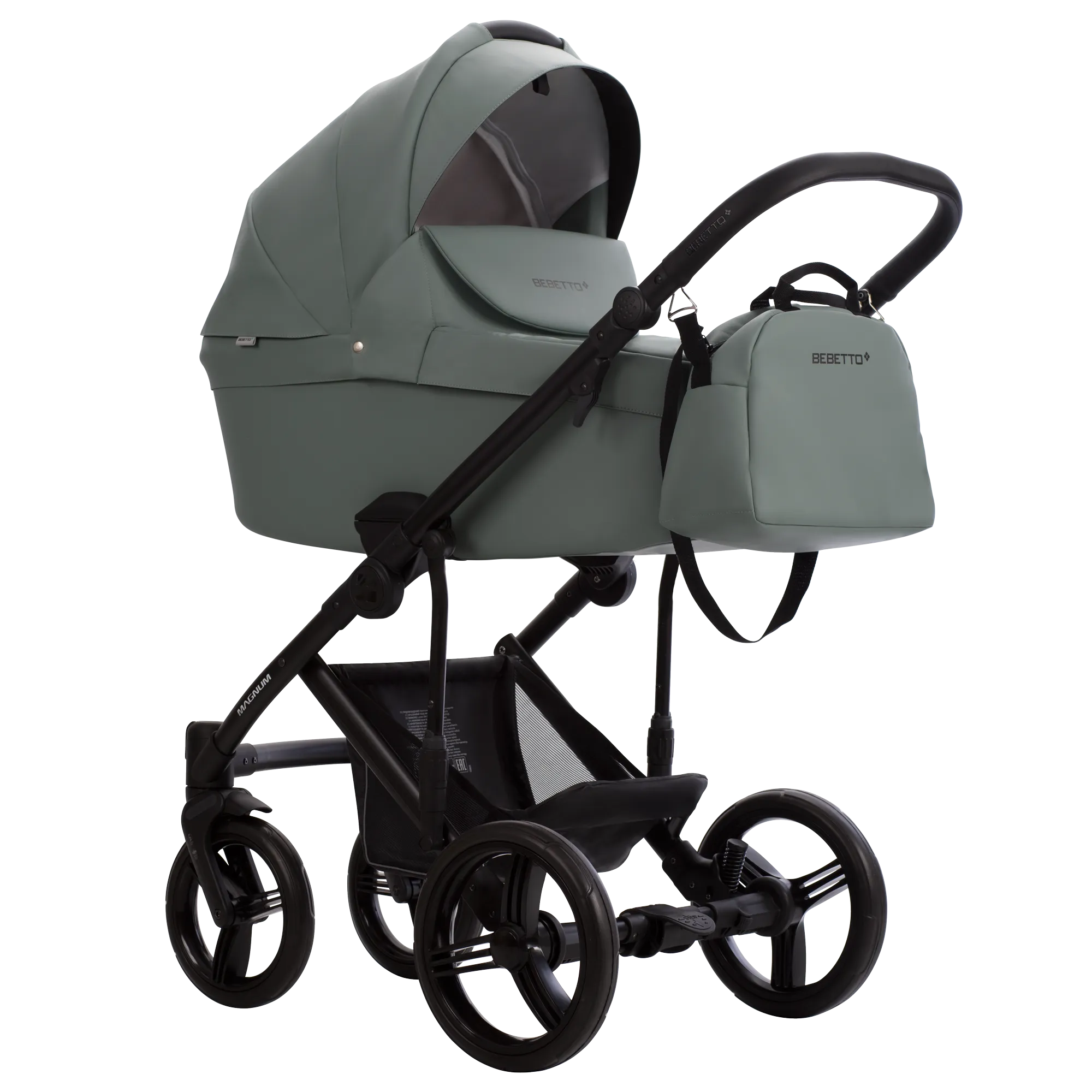 Коляска 2 в 1 Bebetto Magnum Light PRO (02) soft green EVA