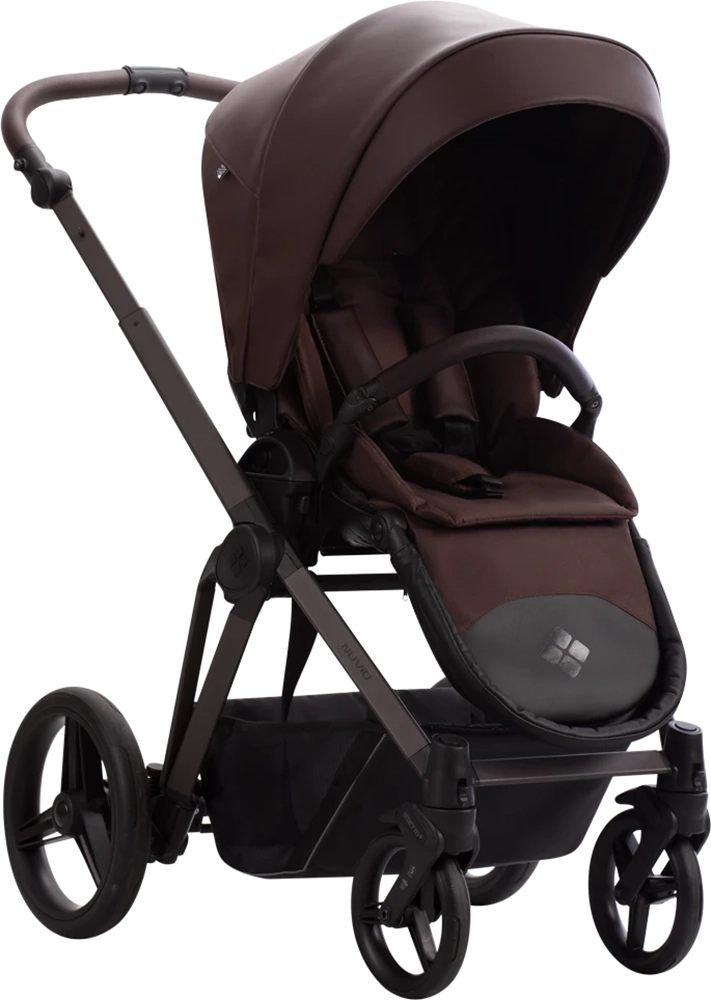 Коляска 2 в 1 Bebetto Nuvio PRO 01 Brown (шоколад)