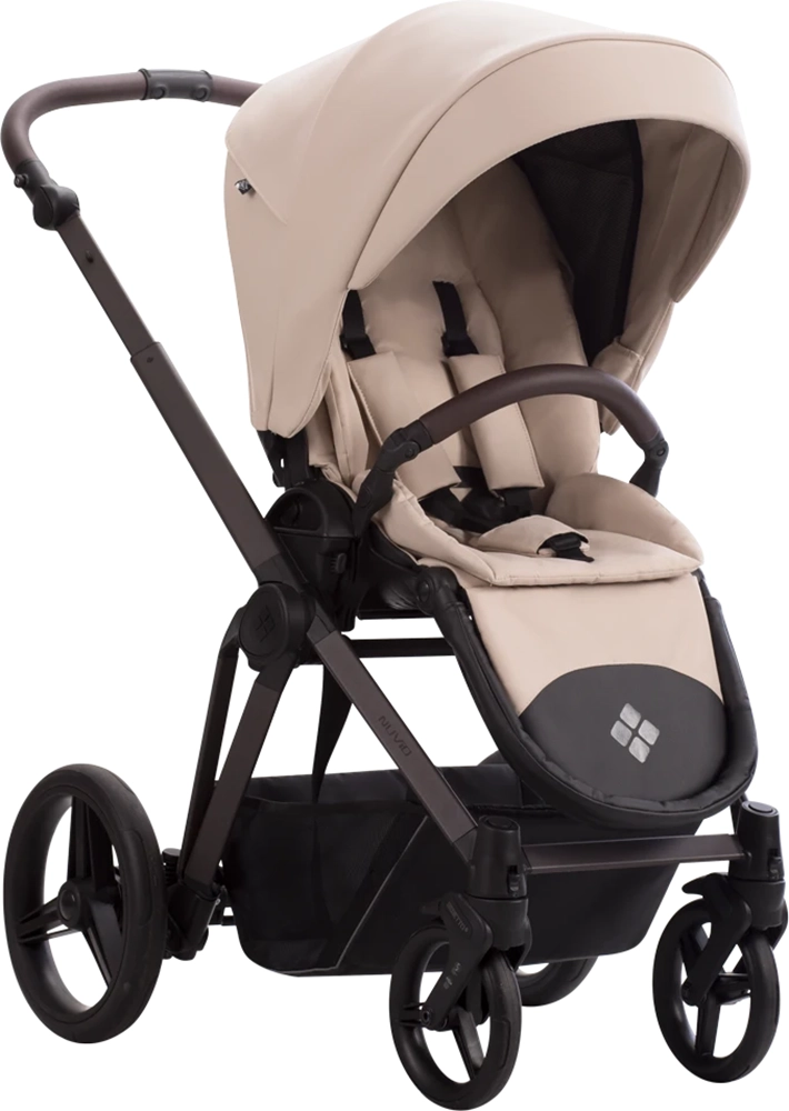 Коляска 2 в 1 Bebetto Nuvio PRO  02 Brown (капучино)