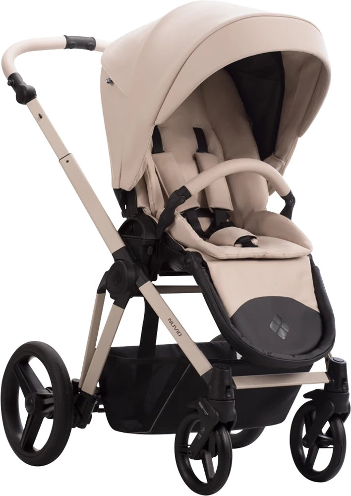 Коляска 2 в 1 Bebetto Nuvio PRO 02 Cream (капучино)