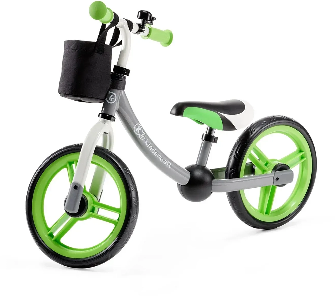 Беговел Kinderkraft 2Way Next Green/Gray