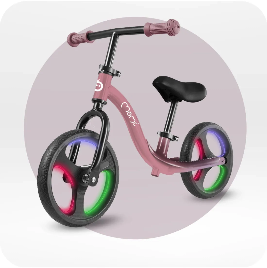 Беговел MoMi ISOKA з LED підсвіткою pink