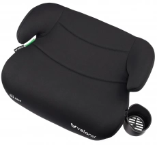 Бустер VELANO Caro 125–150 см, подстаканник, black