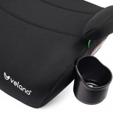 Бустер VELANO Caro 125–150 см, подстаканник, black