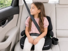 Бустер VELANO Gravo i-Size 125-150 см, ISOFIX + подстаканник, black