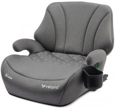 Бустер VELANO Gravo i-Size 125-150 см, ISOFIX + подстаканник, grey