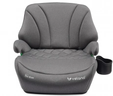 Бустер VELANO Gravo i-Size 125-150 см, ISOFIX + подстаканник, grey