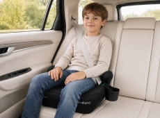 Бустер VELANO Primo i-Size 125-150 см, ISOFIX + подстаканник, black