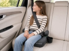 Бустер VELANO Primo i-Size 125-150 см, ISOFIX + подстаканник, grey