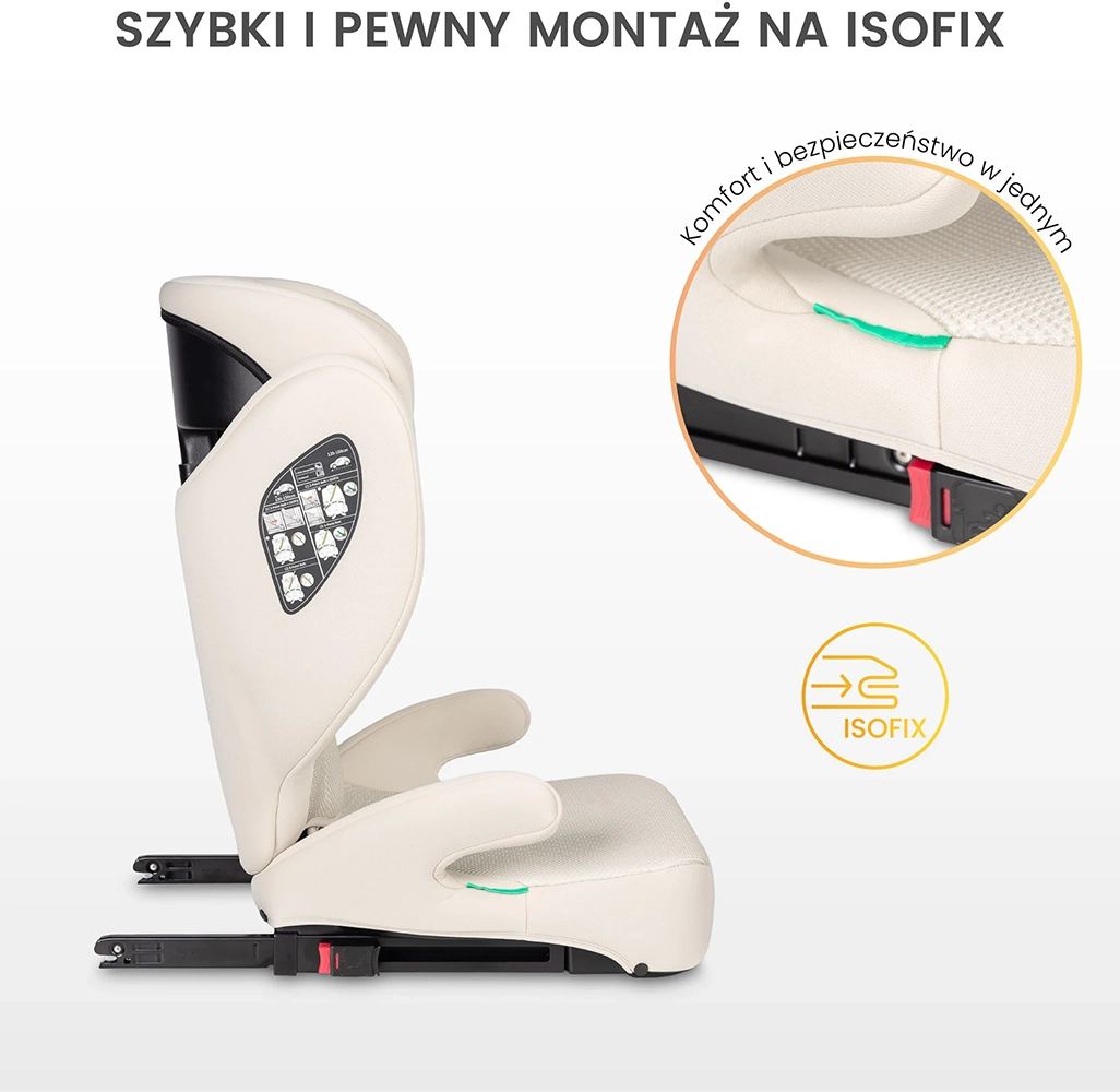 Автокресло Caretero Breezy Fix i-Size GREY (100-150 см)