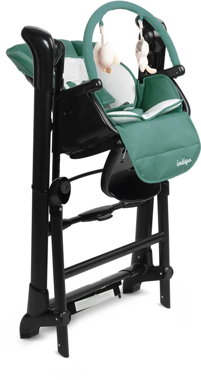 Дитячий стільчик для годування Caretero Indigo Black Green