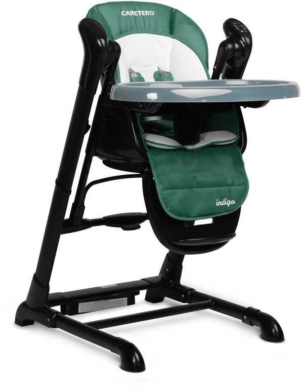Дитячий стільчик для годування Caretero Indigo Black Green
