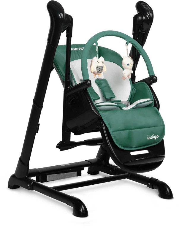 Дитячий стільчик для годування Caretero Indigo Black Green