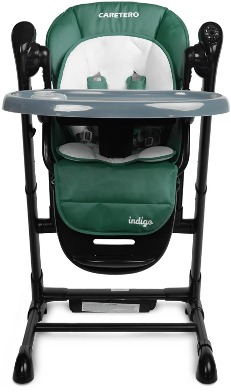 Дитячий стільчик для годування Caretero Indigo Black Green