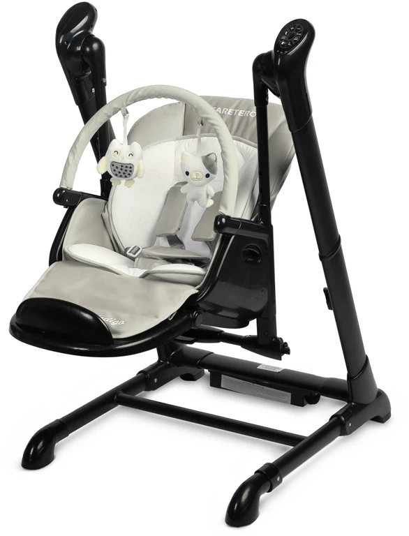 Дитячий стільчик для годування Caretero Indigo Black Grey