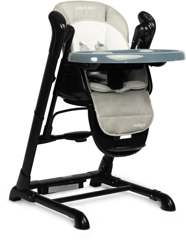 Дитячий стільчик для годування Caretero Indigo Black Grey