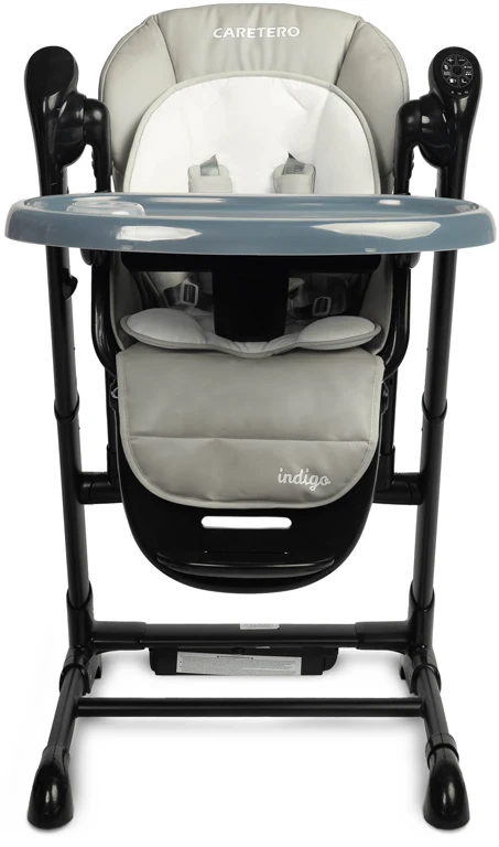 Дитячий стільчик для годування Caretero Indigo Black Grey