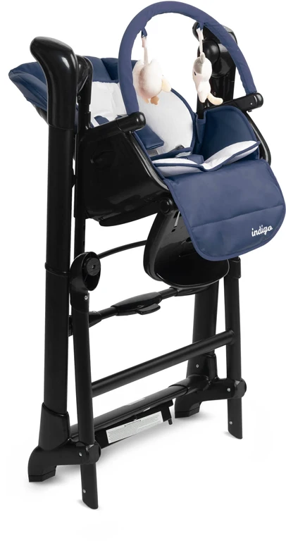 Дитячий стільчик для годування Caretero Indigo Black Navy