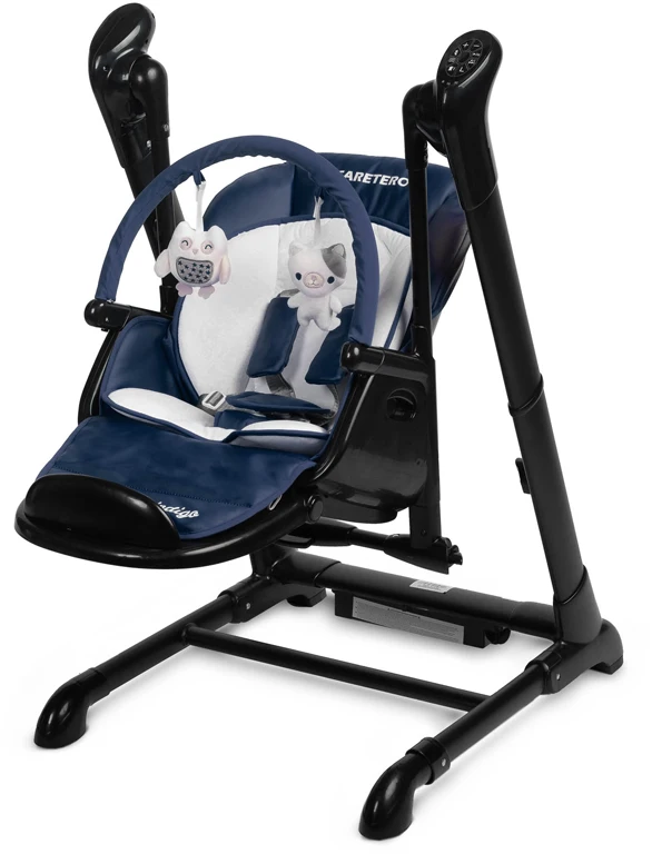 Дитячий стільчик для годування Caretero Indigo Black Navy