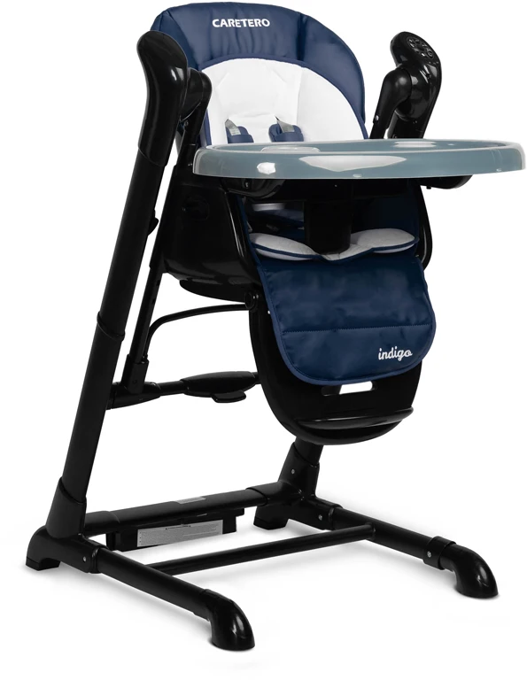 Дитячий стільчик для годування Caretero Indigo Black Navy