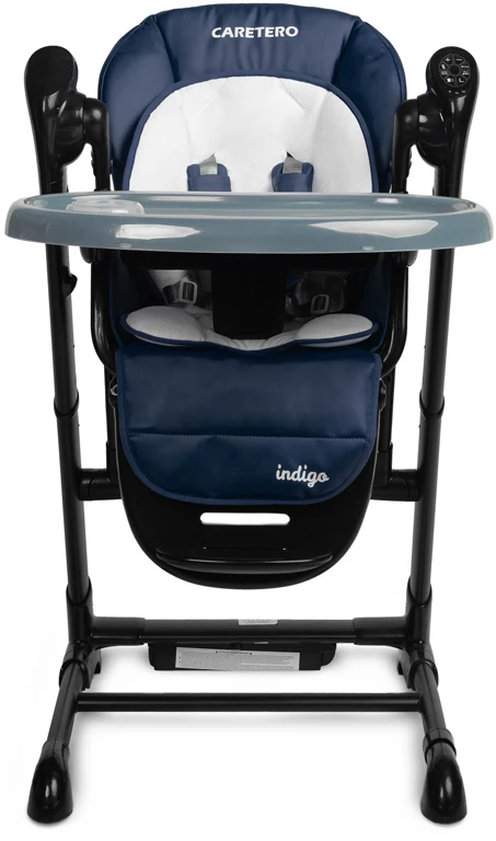 Дитячий стільчик для годування Caretero Indigo Black Navy