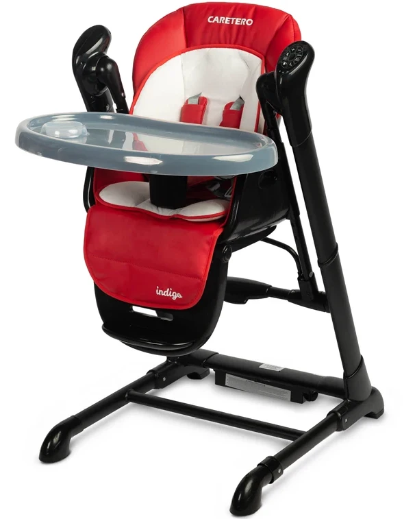 Детский стульчик для кормления Caretero Indigo Black Wine