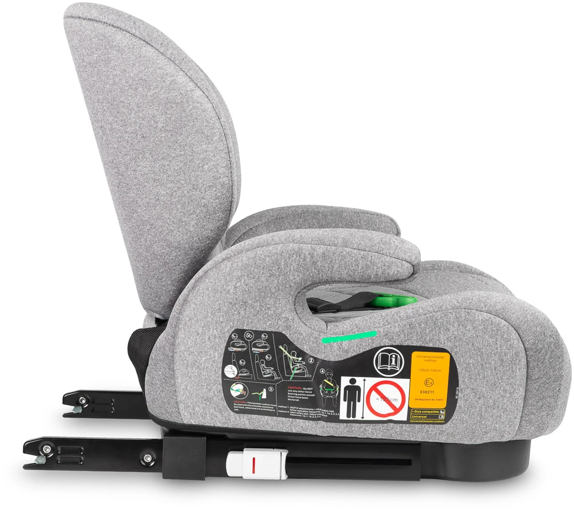Автокресло бустер Caretero Irbis I-SIZE (125-150 см) Grey Melange