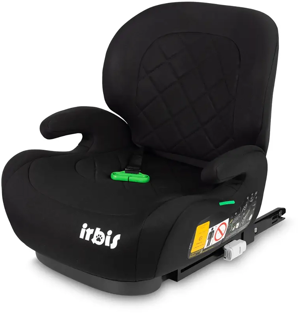 Автокресло бустер Caretero Irbis I-SIZE (125-150 см) Black