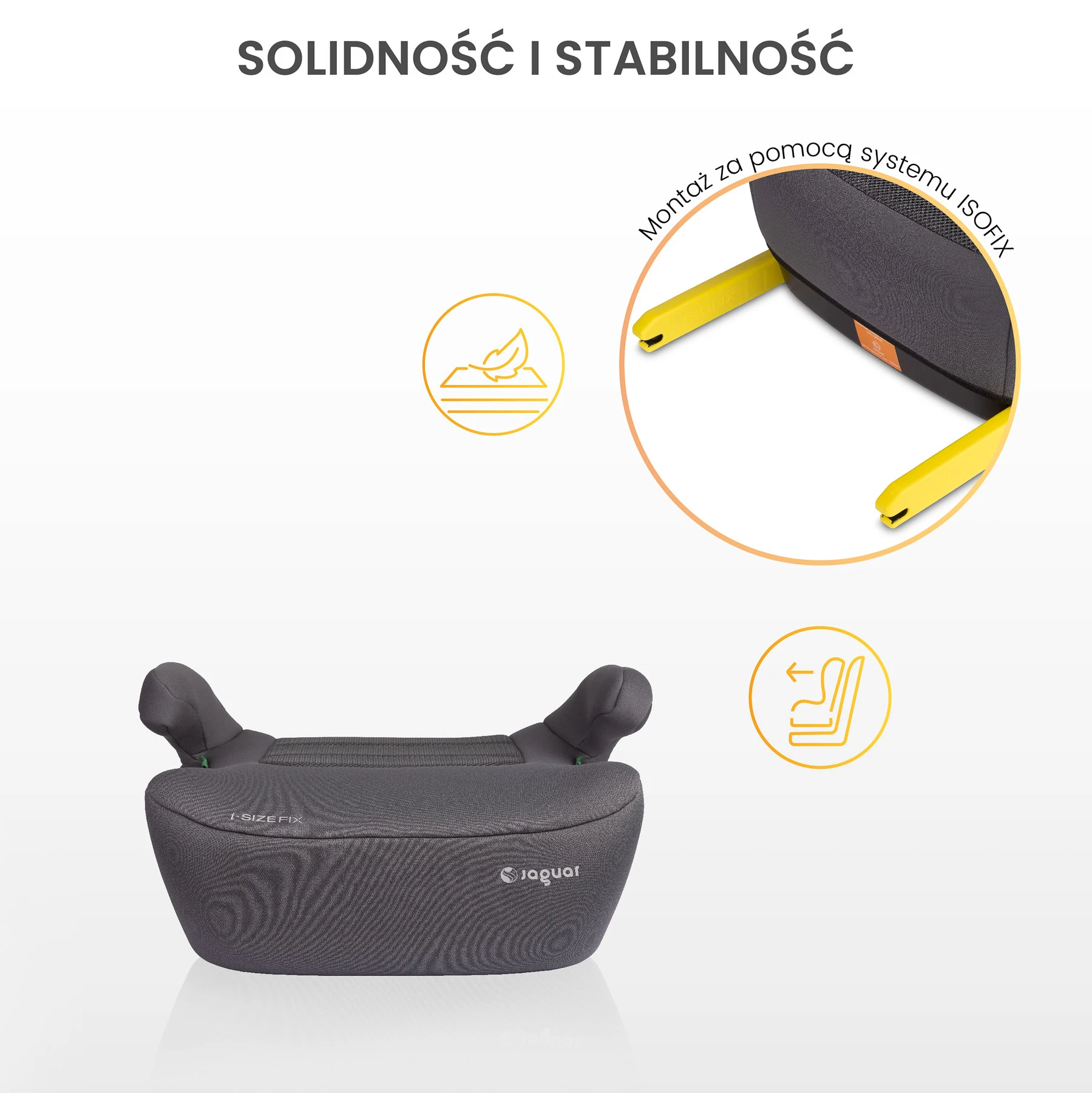 Автокресло Caretero Jaguar I-Size GRAPHITE (125-150см)