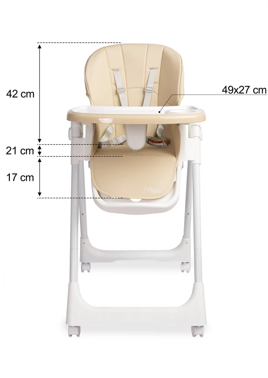 Стільчик для годування Caretero Megalo Beige