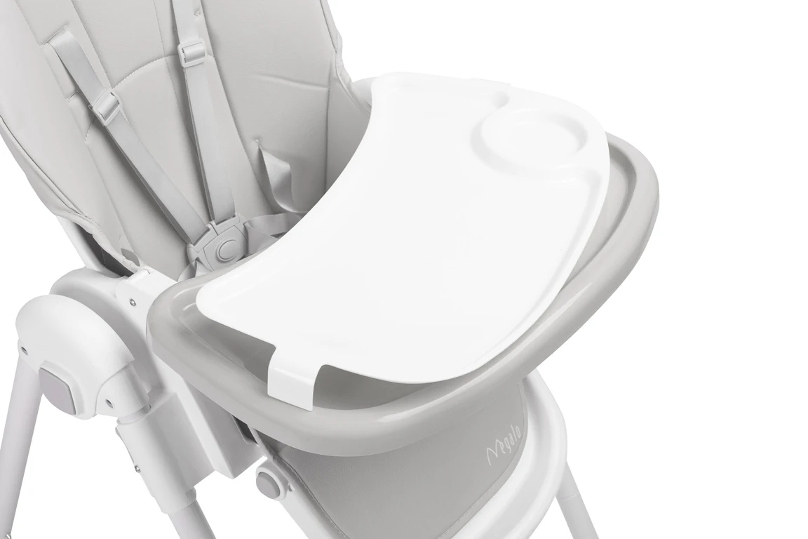 Стільчик для годування Caretero Megalo Light Grey