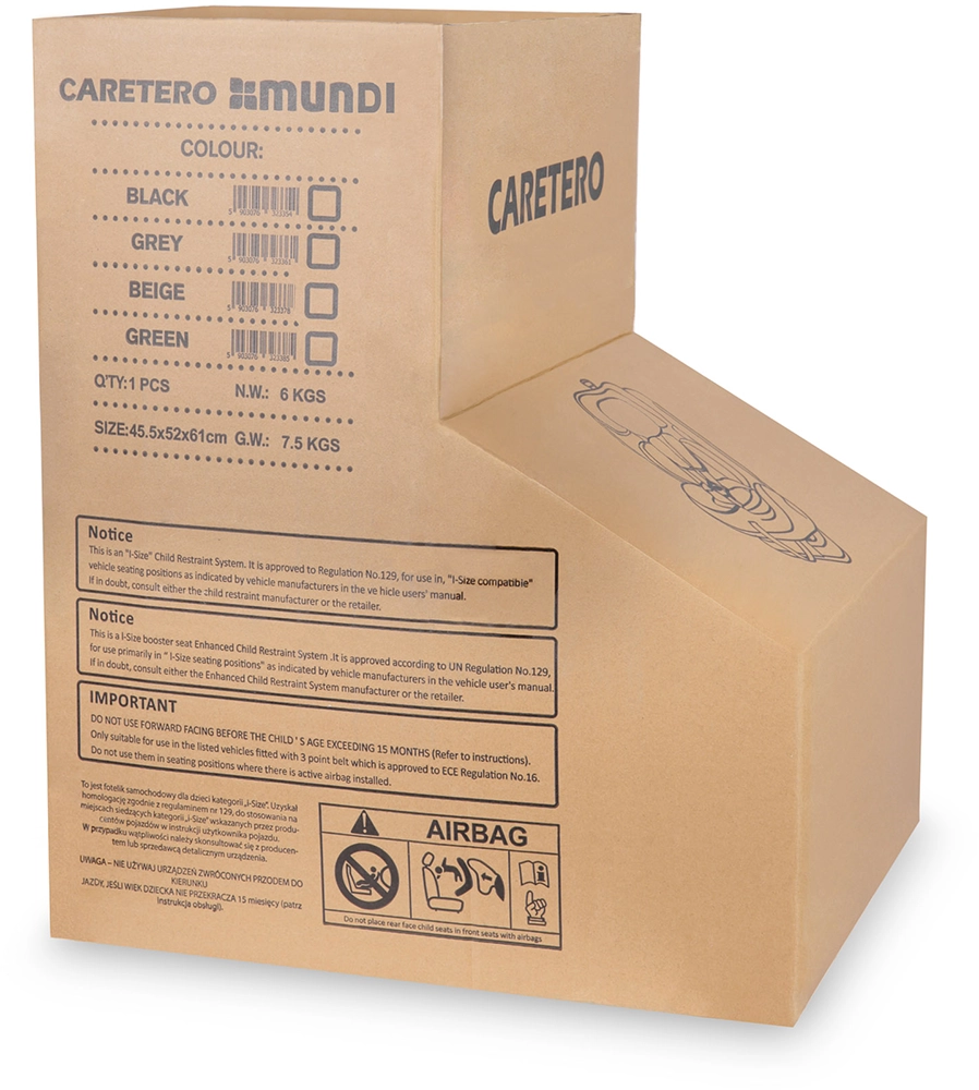 Автокрісло Caretero Mundi I-SIZE Grey
