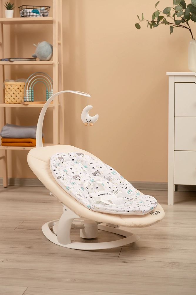 Шезлонг-гойдалка 2 в 1 Caretero Noco Beige