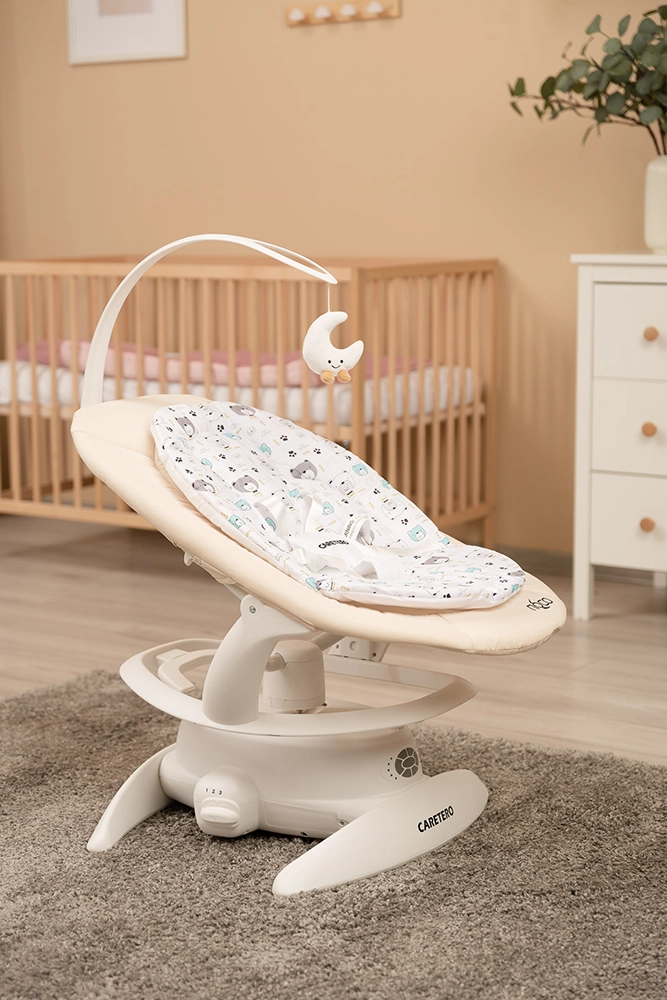 Шезлонг-гойдалка 2 в 1 Caretero Noco Beige