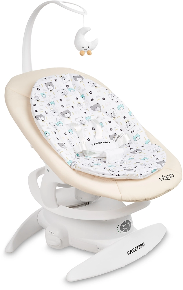 Шезлонг-гойдалка 2 в 1 Caretero Noco Beige