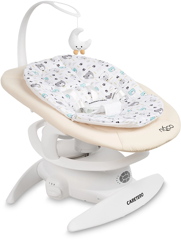 Шезлонг-гойдалка 2 в 1 Caretero Noco Beige